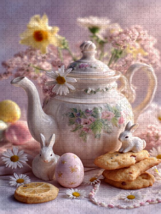 Produktbild: CALVENDO Puzzle Manchmal reicht ein Duft von Vanille und Tee, um eine ganze Welt zu &ouml;ffnen | 1000 Teile Lege-Gr&ouml;&szlig;e 64x48cm Foto-Puzzle f&uuml;r gl&uuml;ckliche