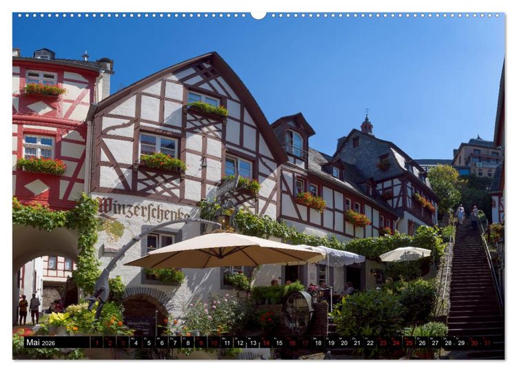 Produktbild: Die Mosel zwischen Bremm und Koblenz (hochwertiger Premium Wandkalender 2026 DIN A2 quer), Kunstdruck in Hochglanz