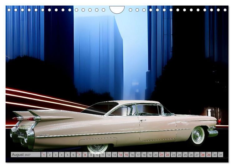 Produktbild: US Classic Cars im Jet-Age (Wandkalender 2027 DIN A4 quer), CALVENDO Monatskalender