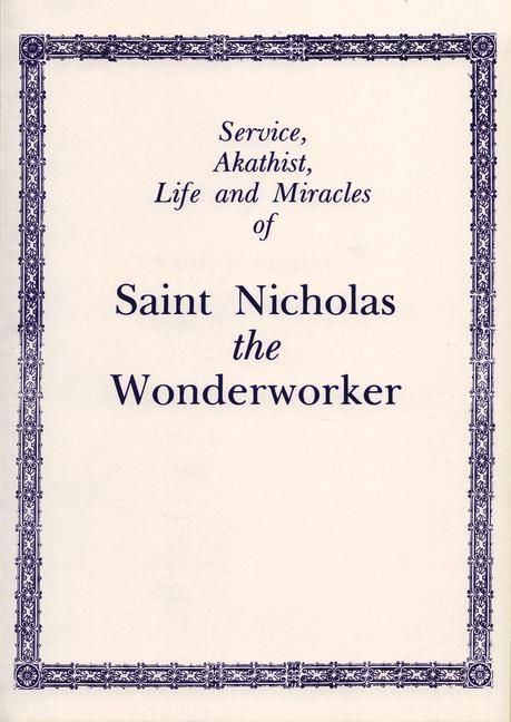 Produktbild: Service, Akathist, Life and Miracles of Saint Nicholas the Wonderworker
