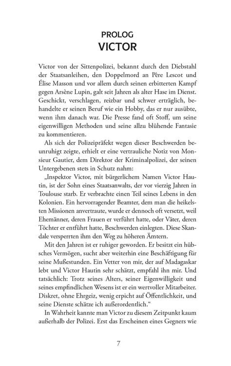 Produktbild: Ars&egrave;ne Lupin &ndash; Viktor von der Sittenpolizei. Detektivroman. Maurice Leblanc