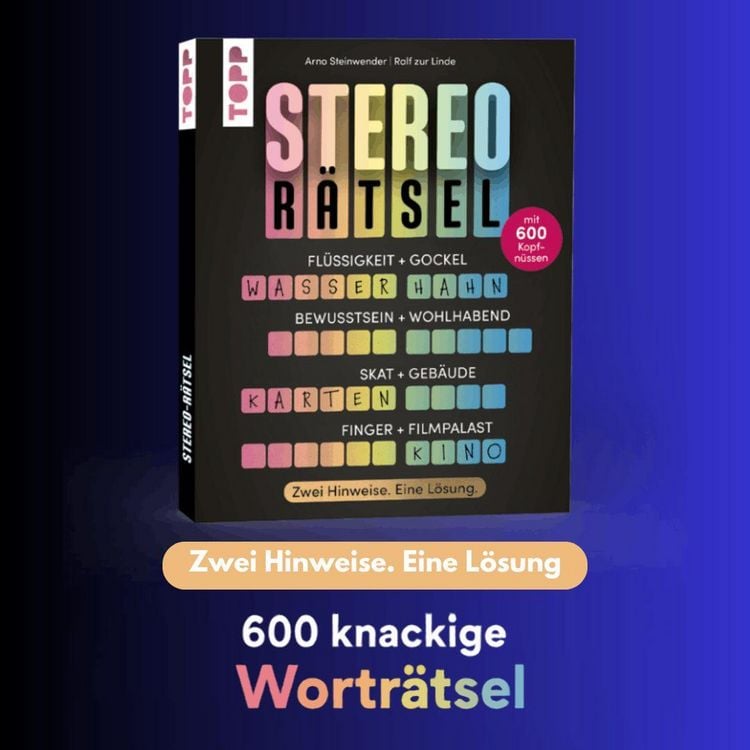 Produktbild: Stereo-R&auml;tsel &ndash; Zwei Hinweise, eine L&ouml;sung