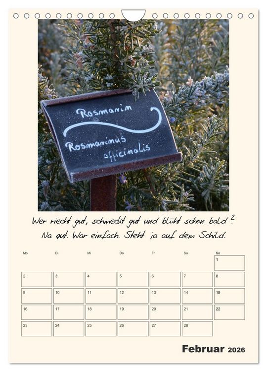 Produktbild: Gartengeschichten (Wandkalender 2026 DIN A4 hoch), CALVENDO Monatskalender
