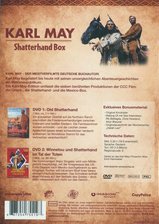 Produktbild: Karl May - Shatterhand Box [2 DVDs]