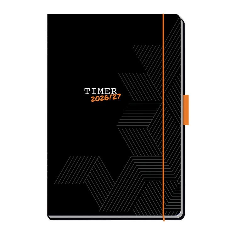Produktbild: TR&Ouml;TSCH - Sch&uuml;lerkalender Specials mit Gummiband und Stifthalter Uni Black 26/27