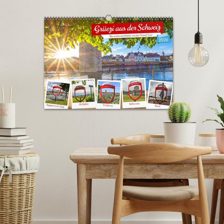Produktbild: Gr&uuml;ezi aus der Schweiz (Wandkalender 2026 DIN A3 quer), CALVENDO Monatskalender