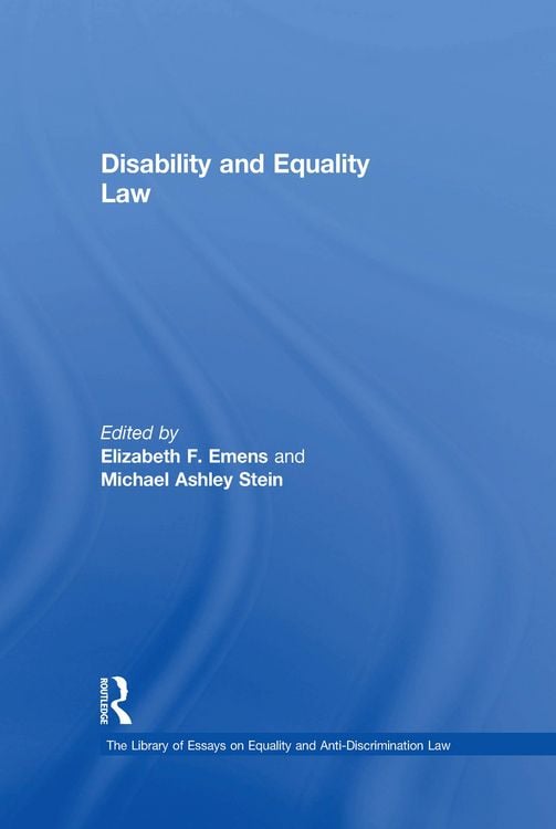 Produktbild: Disability and Equality Law