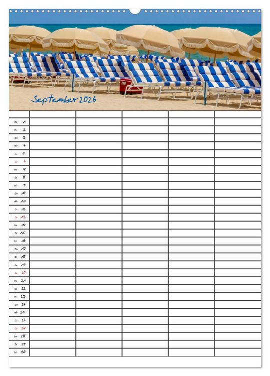 Produktbild: Idyllisches Florida / Familienplaner (Wandkalender 2026 DIN A2 hoch), CALVENDO Monatskalender
