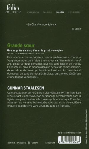 Produktbild: Grande soeur. Une enqu&ecirc;te de Varg Veum, le priv&eacute; norv&eacute;gien