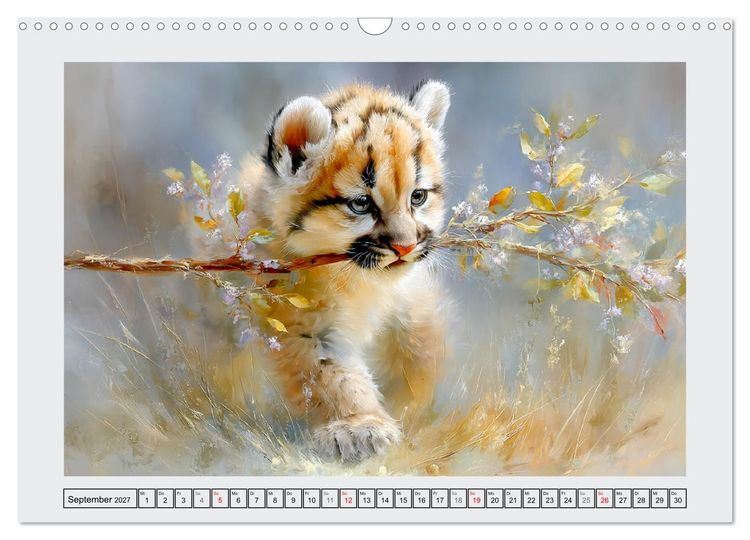 Produktbild: Bergl&ouml;wen. Kraftvolle Eleganz der Wildnis (Wandkalender 2027 DIN A3 quer), CALVENDO Monatskalender