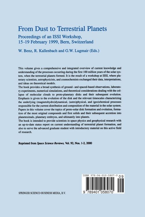 Produktbild: From Dust to Terrestrial Planets