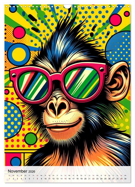 Produktbild: Pop Art - In der &Auml;ra der K&uuml;nstlichen Intelligenz (Wandkalender 2026 DIN A3 hoch), CALVENDO Monatskalender