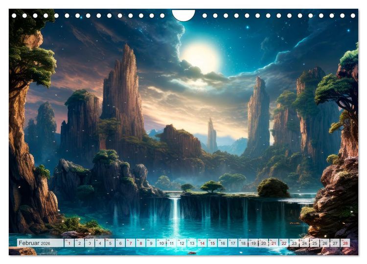 Produktbild: SCIENCE-FICTION Leben auf fernen Planeten (Wandkalender 2026 DIN A4 quer), CALVENDO Monatskalender