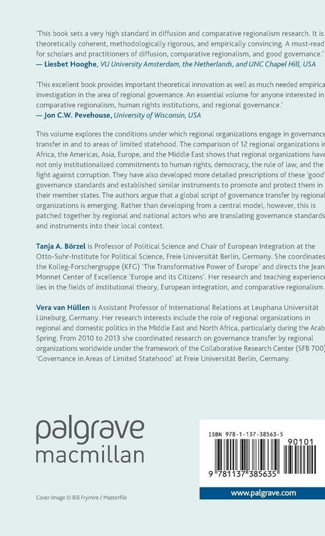 Produktbild: Governance Transfer by Regional Organizations