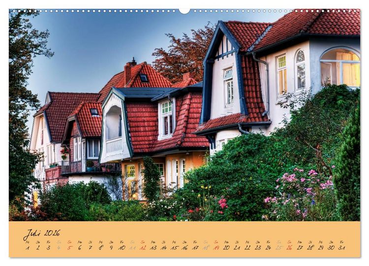 Produktbild: Bergedorf Hamburgs Perle an der Bille (hochwertiger Premium Wandkalender 2026 DIN A2 quer), Kunstdruck in Hochglanz