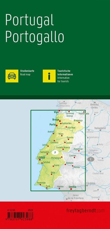 Produktbild: Freytag & berndt Stra&szlig;enkarte Portugal 1:500.000