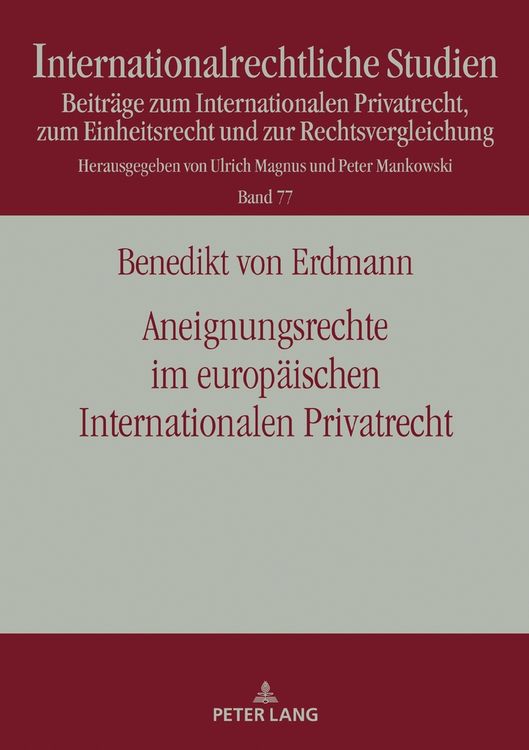 Produktbild: Aneignungsrechte im europ&auml;ischen Internationalen Privatrecht