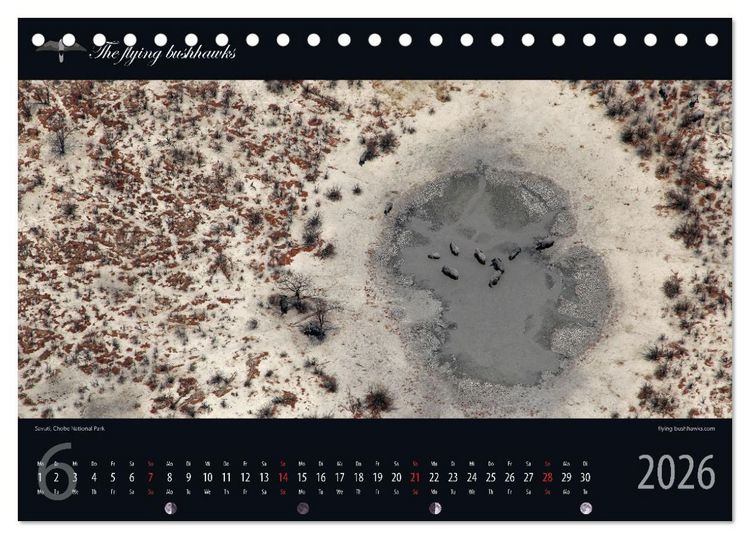 Produktbild: Botswana Blickwinkel 2026 (Tischkalender 2026 DIN A5 quer), CALVENDO Monatskalender