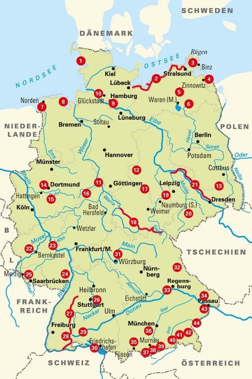 Produktbild: BVA Die 44 sch&ouml;nsten Panorama-E-Bike-Touren in Deutschland