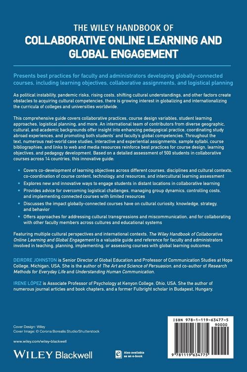 Produktbild: The Wiley Handbook of Collaborative Online Learning and Global Engagement
