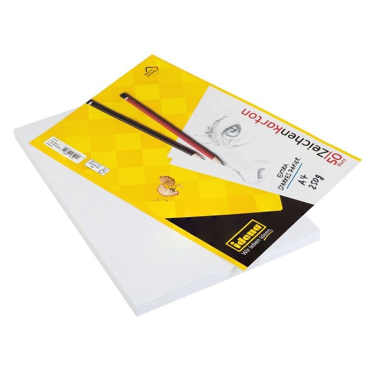 Produktbild: Idena Zeichenkarton 50 Blatt 250g/m&sup2; DIN A4