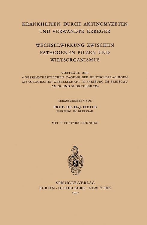 Produktbild: Krankheiten Durch Aktinomyzeten und Verwandte Erreger Wechselwirkung Zwischen Pathogenen Pilzen und Wirtsorganismus