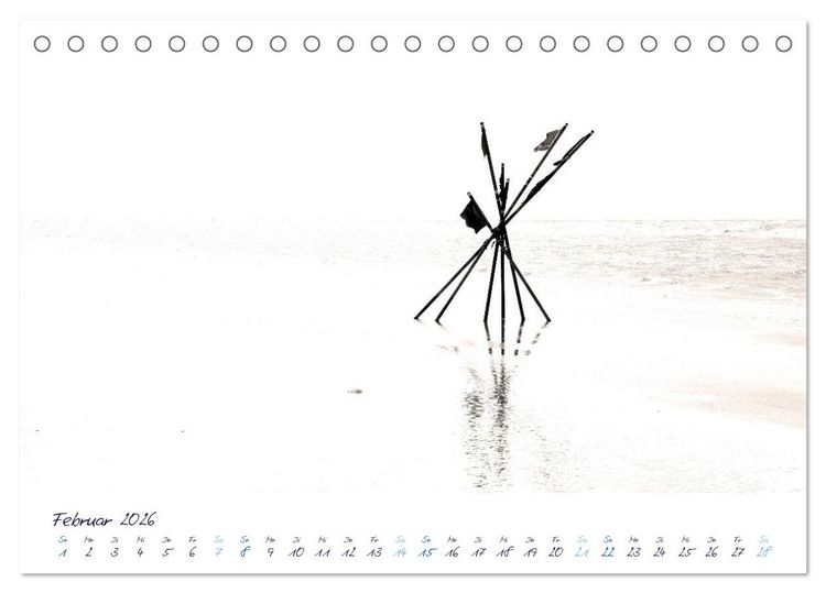 Produktbild: Meeresbilder - Nordsee-Impressionen (Tischkalender 2026 DIN A5 quer), CALVENDO Monatskalender