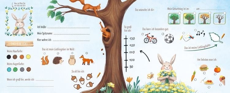 Produktbild: Schuhuuu &ndash; Alle meine Freunde &ndash; Das Kindergartenalbum (Waldtiere)