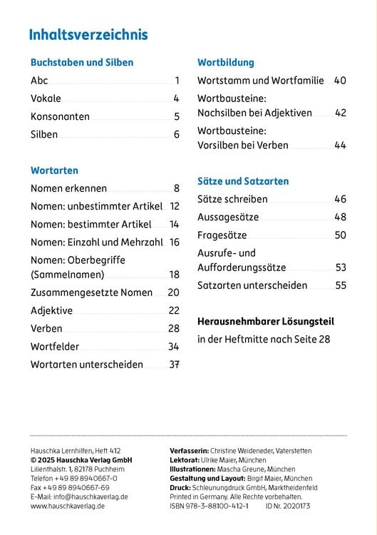 Produktbild: Mein &Uuml;bungsheft Grammatik 2. Klasse