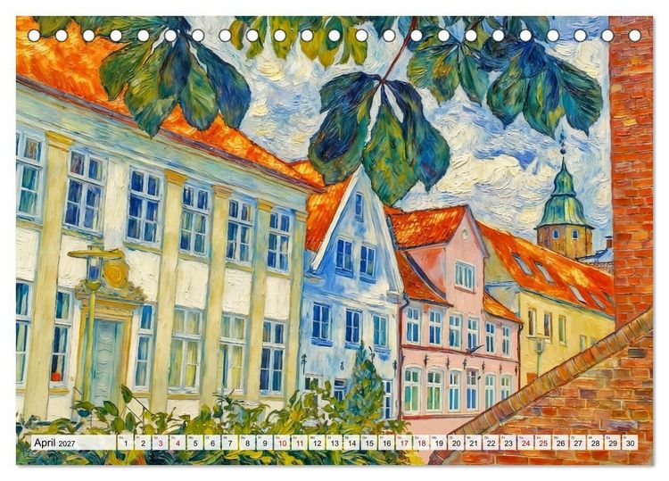 Produktbild: Nordische Impressionen - K&uuml;sten, St&auml;dte und Wasserwege (Tischkalender 2027 DIN A5 quer), CALVENDO Monatskalender