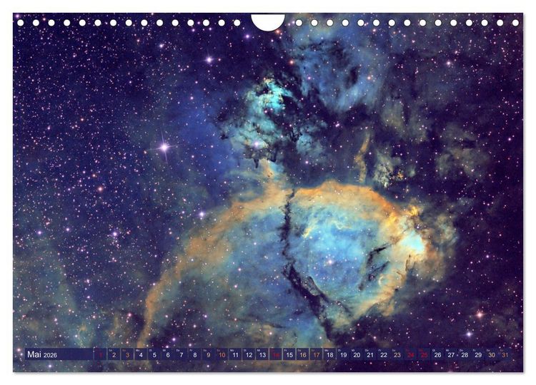 Produktbild: Galaxien, Sterne und Nebel: Leuchten aus dem All (Wandkalender 2026 DIN A4 quer), CALVENDO Monatskalender