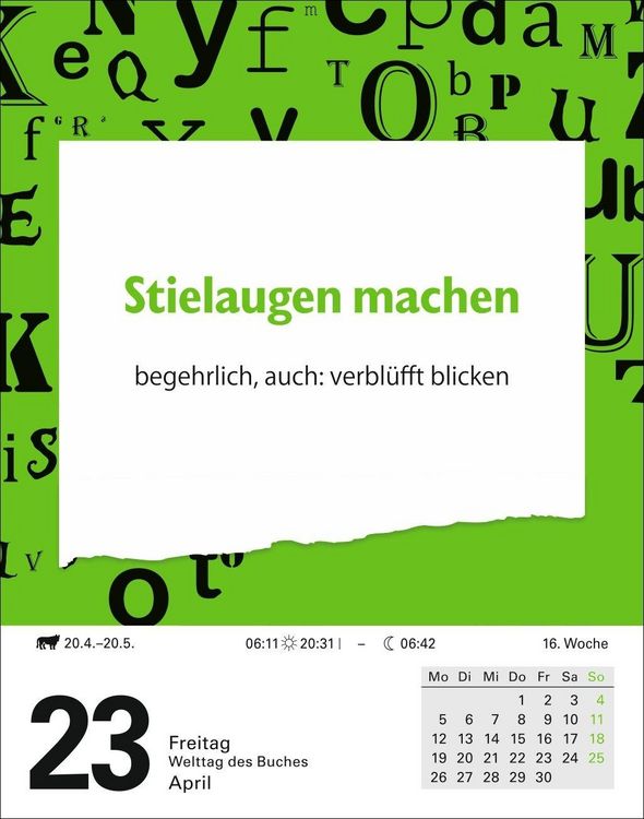 Produktbild: Duden Das Salz in der (Buchstaben-)Suppe Tagesabrei&szlig;kalender 2027 - Redewendungen und ihre Bedeutung