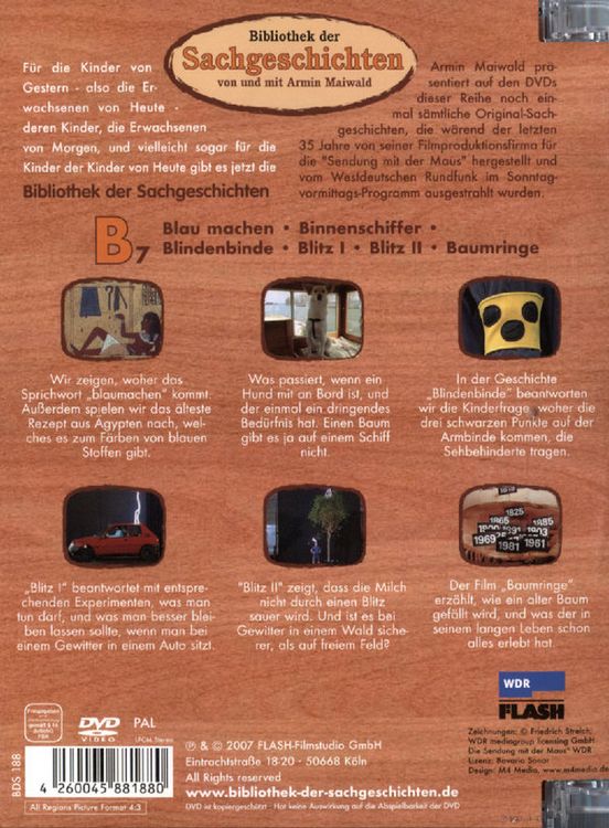 Produktbild: B7 - Blau machen/Binnenschiffer/Blindenbinde/Blitz 1+2/Baumringe (Bibliothek der Sachgeschichten)