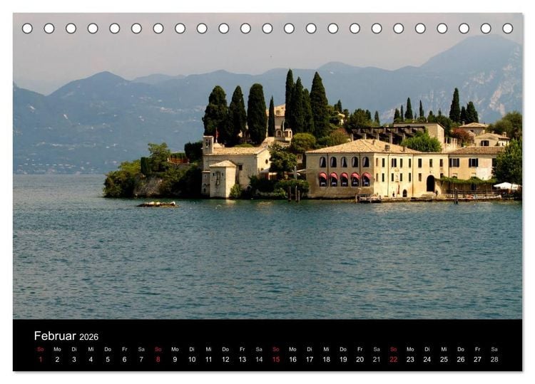 Produktbild: Gardasee (Tischkalender 2026 DIN A5 quer), CALVENDO Monatskalender