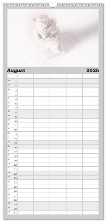 Produktbild: Familienplaner 2026 - my.LIFESTYLE - Leben in Wei&szlig; mit 5 Spalten (Wandkalender, 21 x 45 cm) CALVENDO