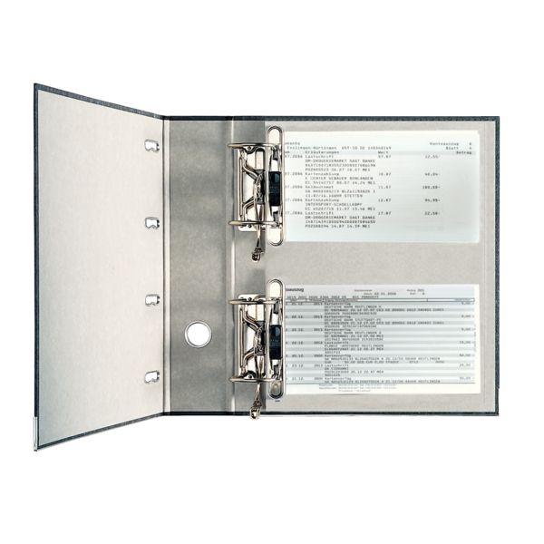 Produktbild: LEITZ Doppelordner Standard 2x DIN A5 quer schwarz DIN A4