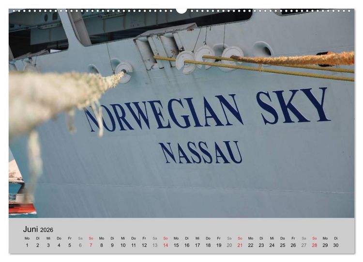 Produktbild: Kreuzfahrt Impressionen (Wandkalender 2026 DIN A2 quer), CALVENDO Monatskalender