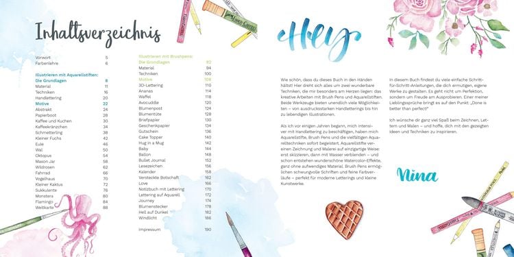 Produktbild: Watercolor liebt Handlettering