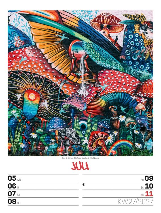Produktbild: Street Art Wochenplaner Kalender 2027