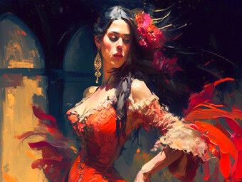 Produktbild: CALVENDO Puzzle Flamencosch&ouml;nheit | 1000 Teile Lege-Gr&ouml;&szlig;e 64x48cm Foto-Puzzle f&uuml;r gl&uuml;ckliche Stunden