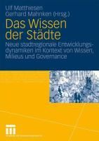 Produktbild: Das Wissen der St&auml;dte