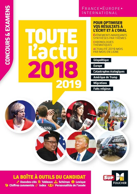 Produktbild: Toute l'actu 2018 - Concours & examens - Sujets et chiffres clefs de l'actualit&eacute; 2019