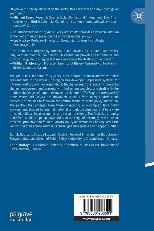 Produktbild: The Palgrave Handbook of Arctic Policy and Politics