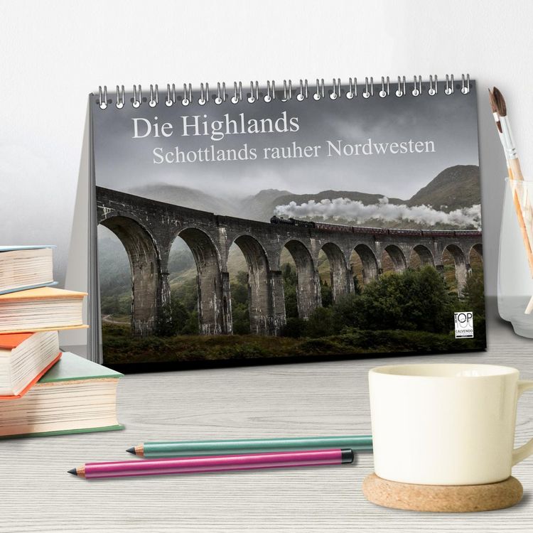 Produktbild: Die Highlands - Schottlands rauher Nordwesten (Tischkalender 2026 DIN A5 quer), CALVENDO Monatskalender