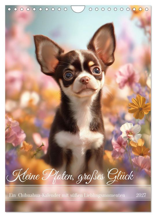 Produktbild: Kleine Pfoten, gro&szlig;es Gl&uuml;ck (Wandkalender 2027 DIN A4 hoch), CALVENDO Monatskalender