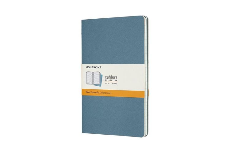 Produktbild: Moleskine Cahier Large/A5, 3er Set, Liniert, Lebhaftes Blau