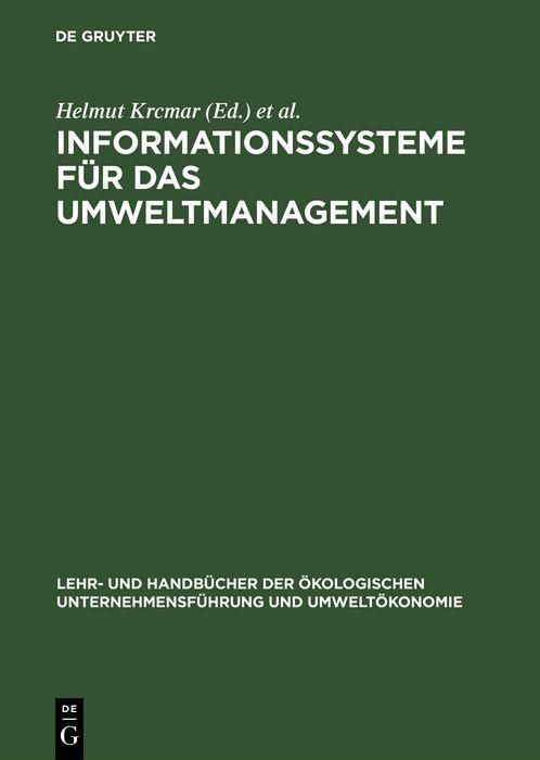 Produktbild: Informationssysteme f&uuml;r das Umweltmanagement
