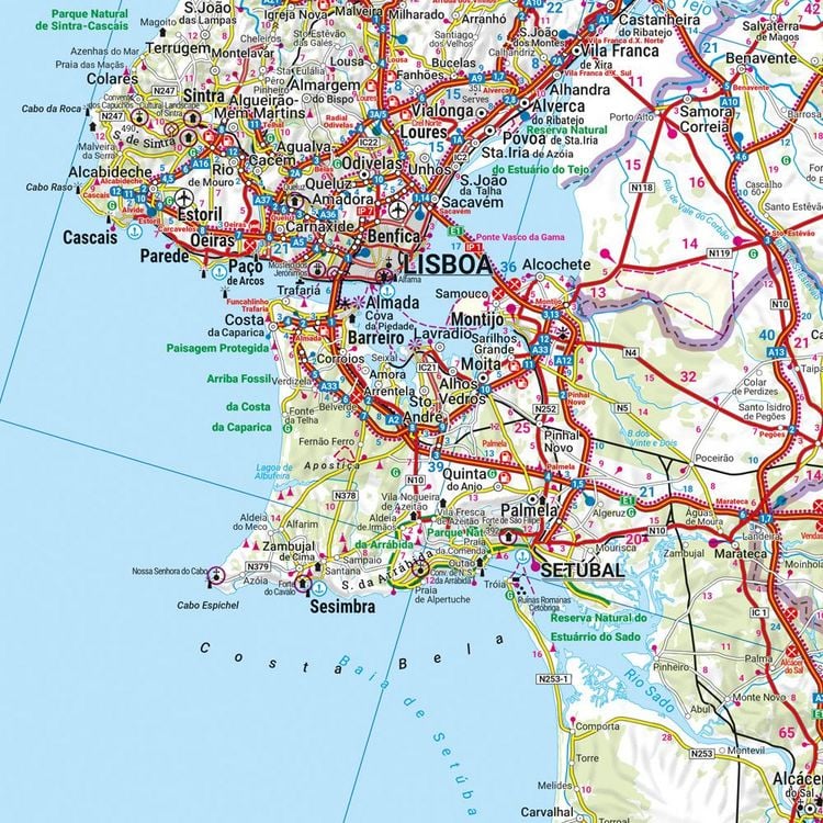 Produktbild: Freytag & berndt Stra&szlig;enkarte Portugal 1:500.000
