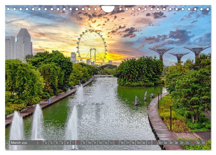 Produktbild: Singapore - Discover Central Area (Wall Calendar 2026 DIN A4 landscape), CALVENDO 12 Month Wall Calendar