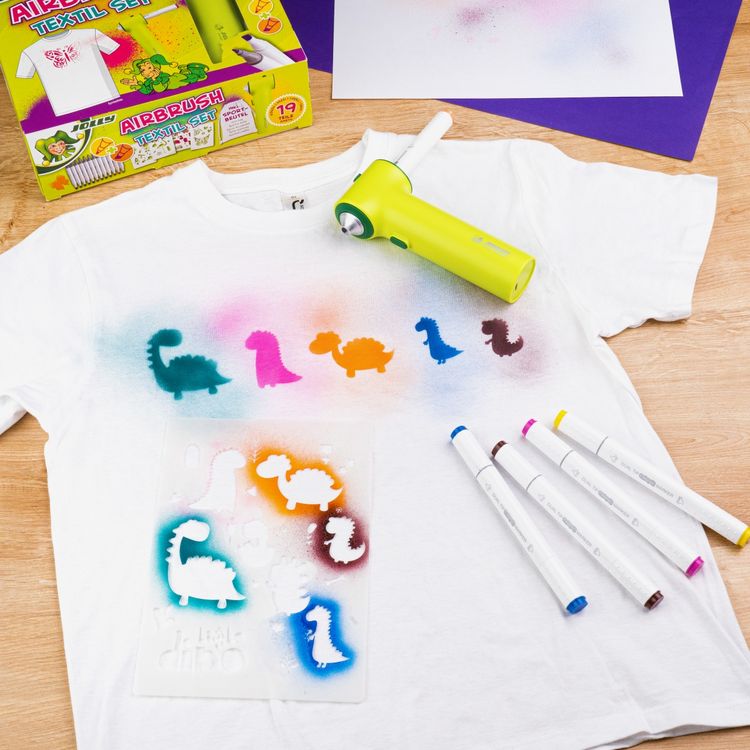 Produktbild: JOLLY Filzstifte Airbrush Textilmarker Nachf&uuml;llung, 12er Set
